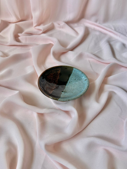 Tasting Dish - Blue/Black