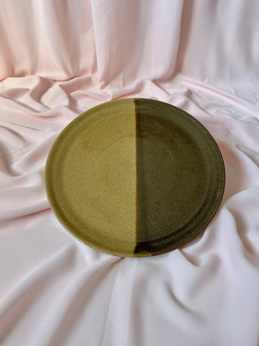 Flared Plate - Green/Dark Green