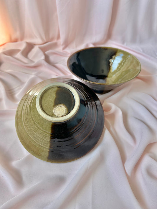 Set of 2 Conical Bowls