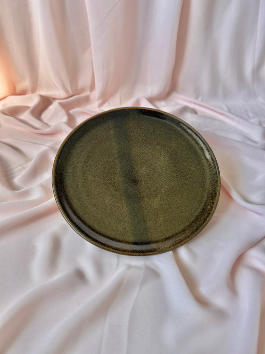 Flared Plate - Dark Green