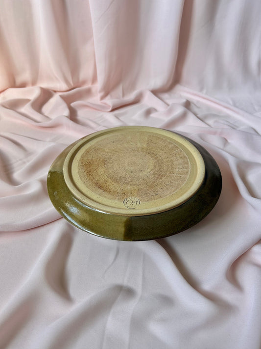 Flared Plate - Green/Dark Green