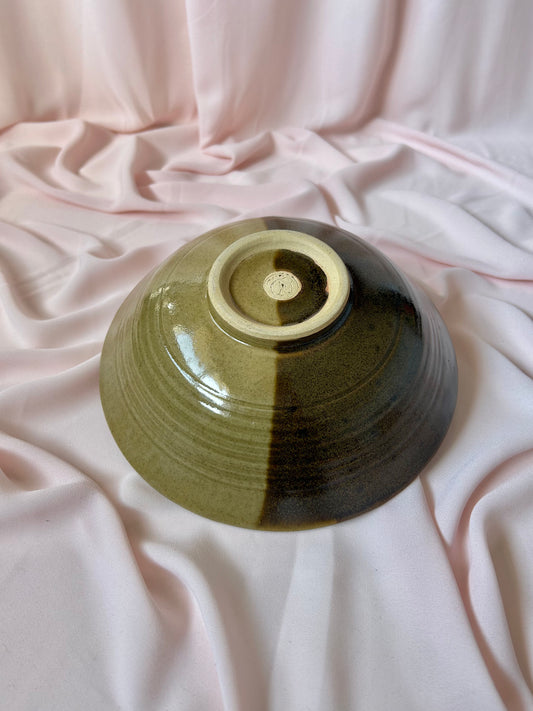 Large Noodle Bowl - Green/Dark Green
